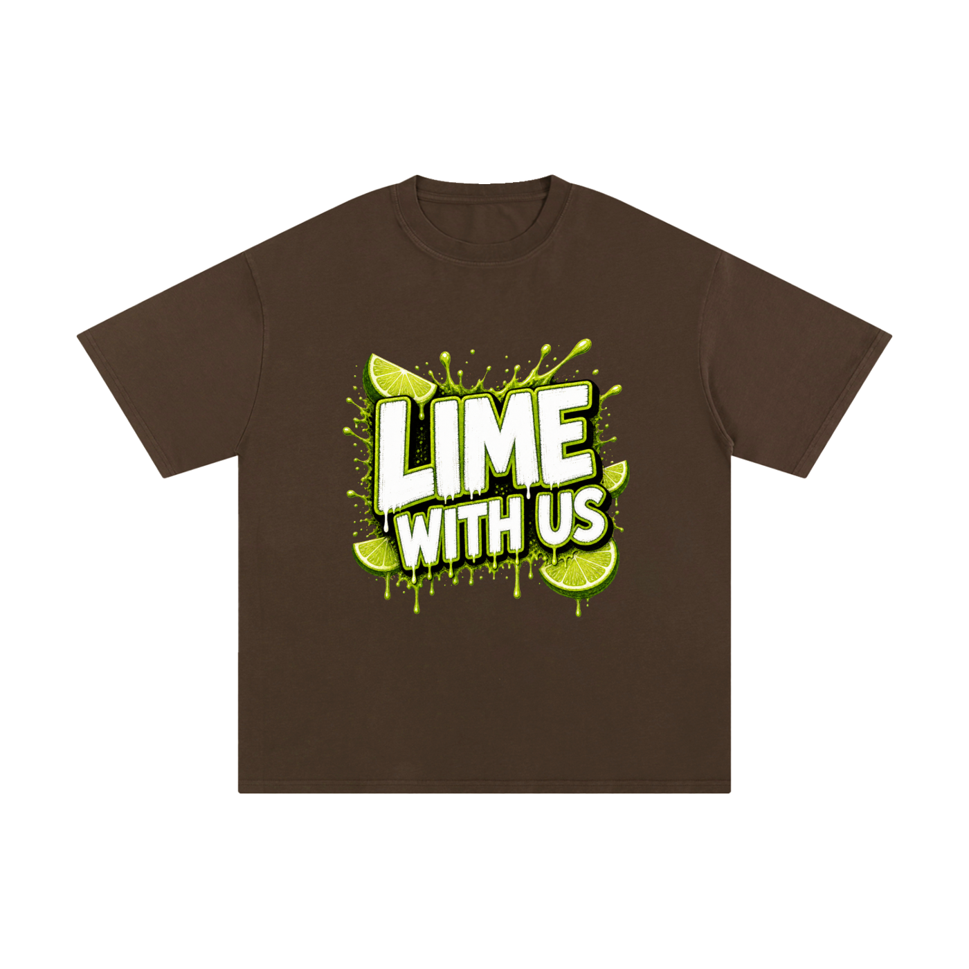 Lime With Us — Splash Block Tee