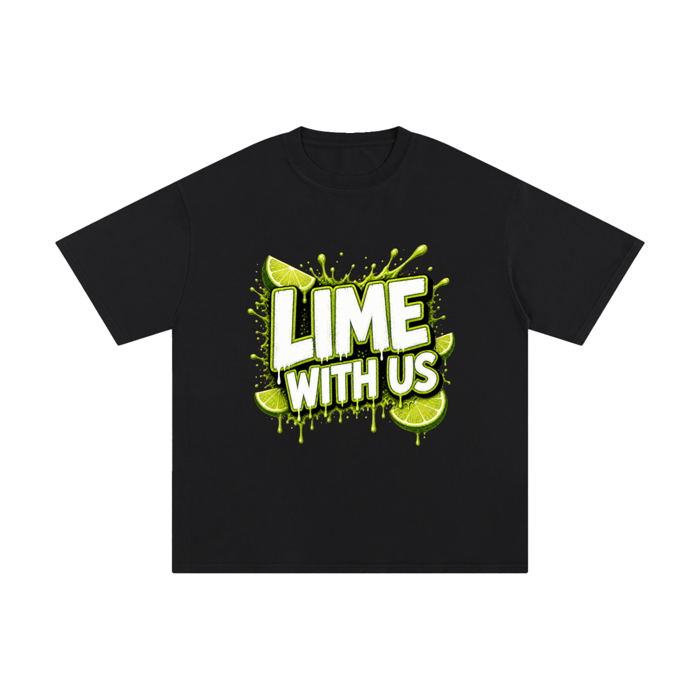 Lime With Us — Splash Block Tee