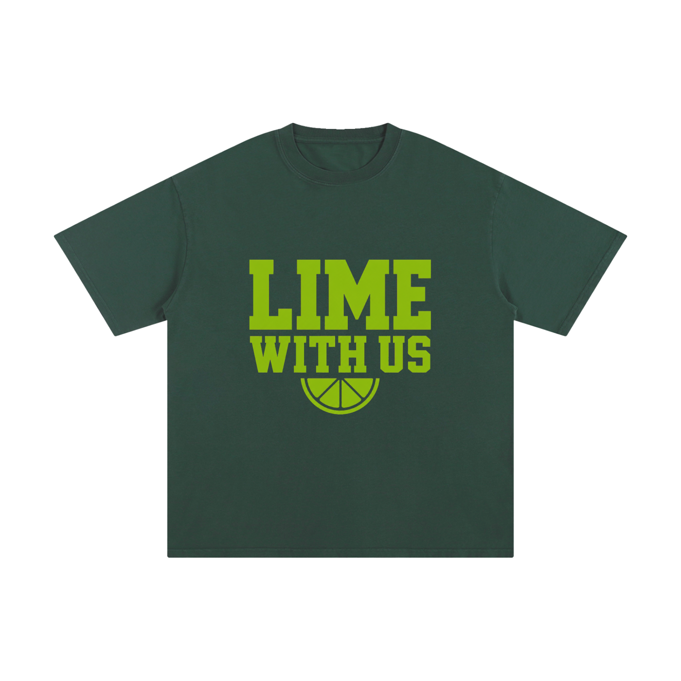 Lime With Us — Collegiate Tee