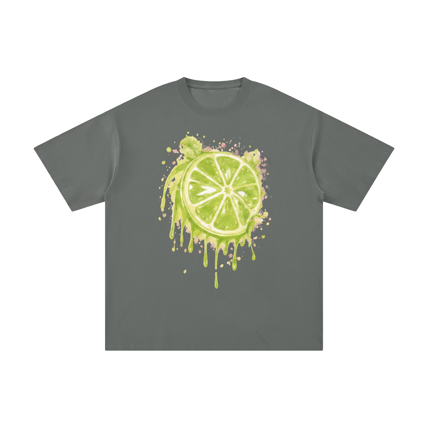 Lime With Us — Lime Slice Drip Tee