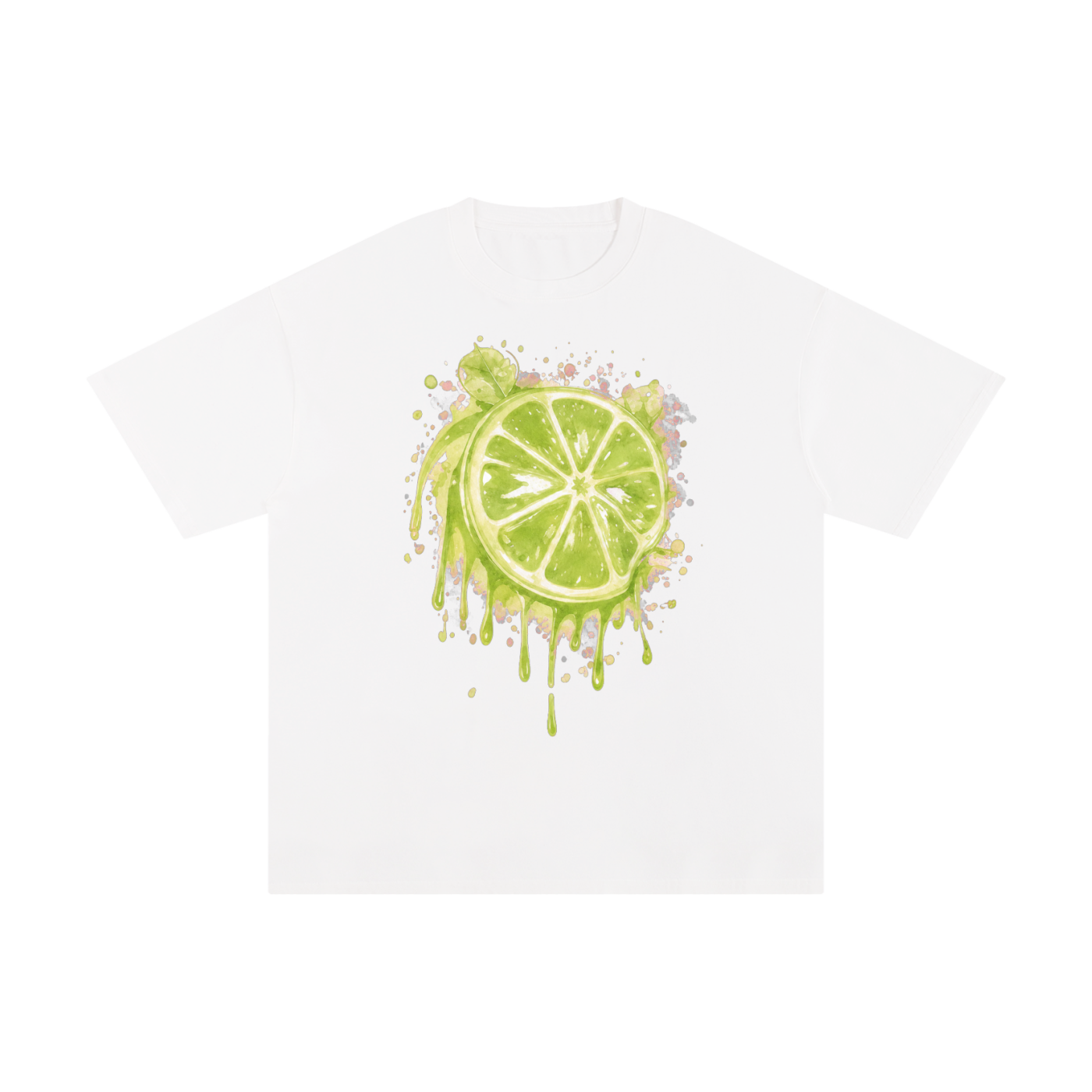 Lime With Us — Lime Slice Drip Tee
