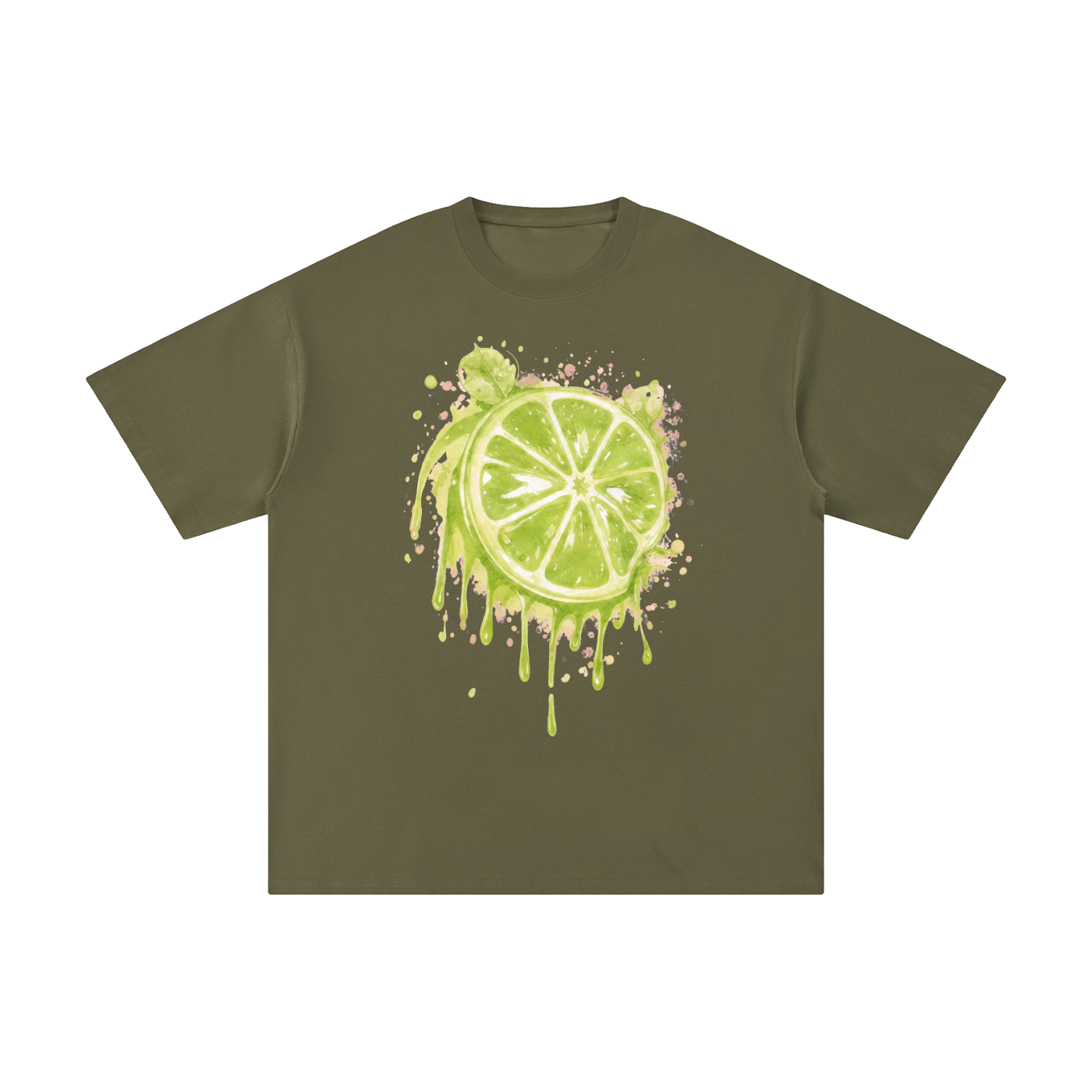 Lime With Us — Lime Slice Drip Tee