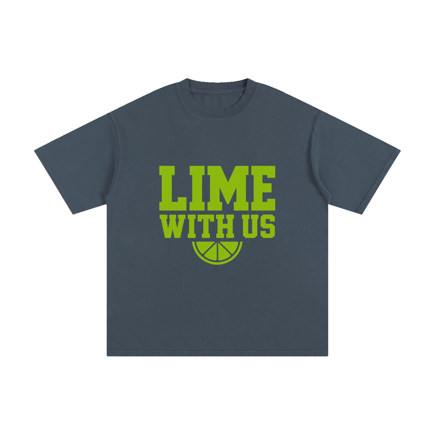 Lime With Us — Collegiate Tee
