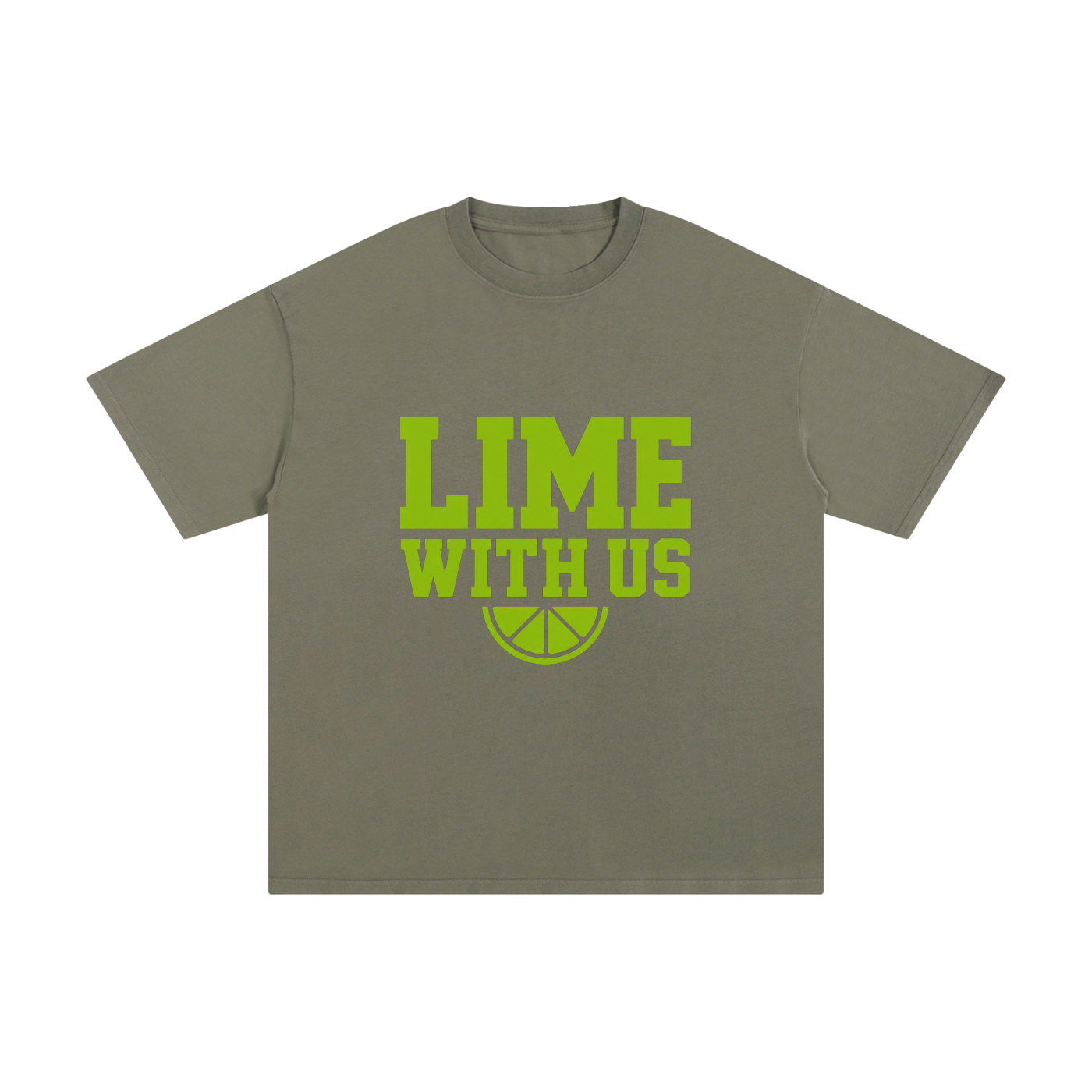 Lime With Us — Collegiate Tee